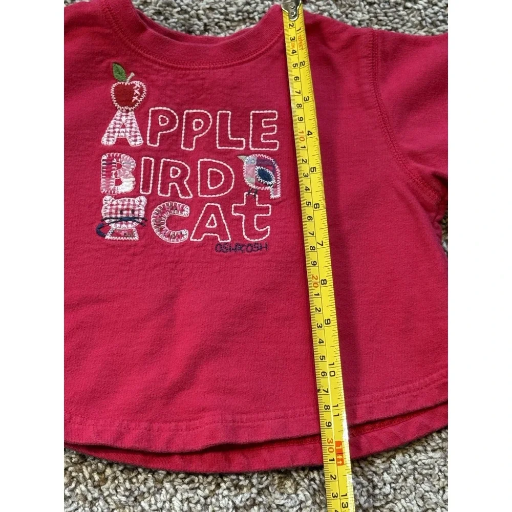 Vintage Oshkosh B'gosh RARE Sweatshirt‎ Toddler Girls 24M Crewneck ABC's